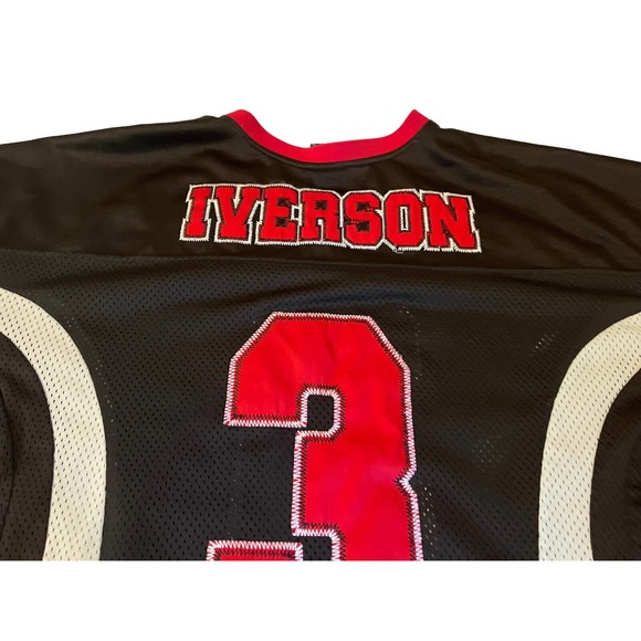 Vintage Reebok Allen Iverson Football 2XL Jersey #3 - Picture 9 of 11